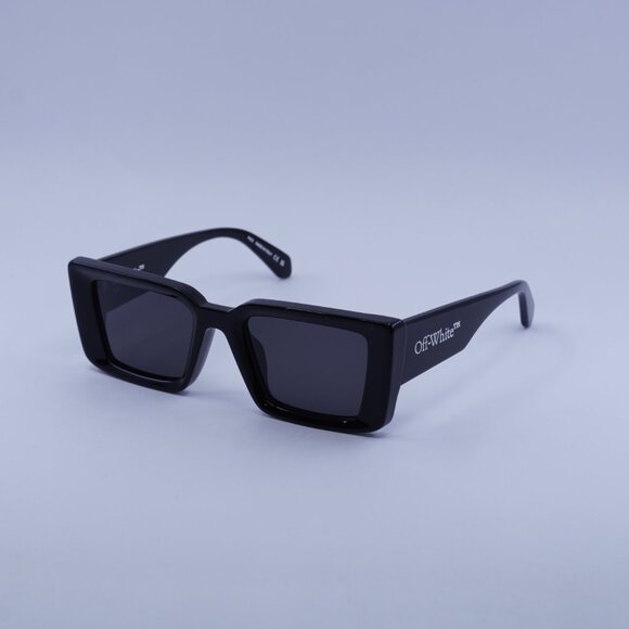 Off-White OERI077 AF SAVANNAH 1007 Sunglasses Black Rectangle Frame, Grey Lenses - Picture 5 of 11